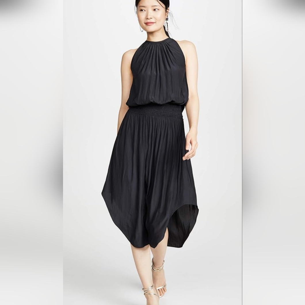 Ramy Brook Audrey Smocked Midi Dress